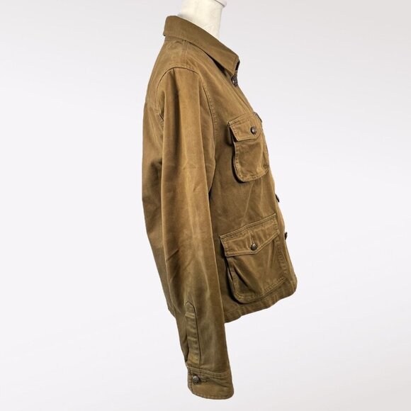 Jack Wills Green Khaki Button Up Field Utility Jacket US 8 - Picture 7 of 11